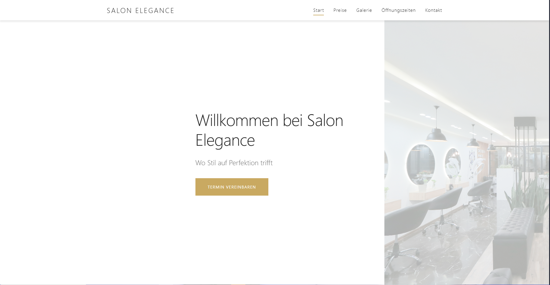 Moderne Friseur Website
